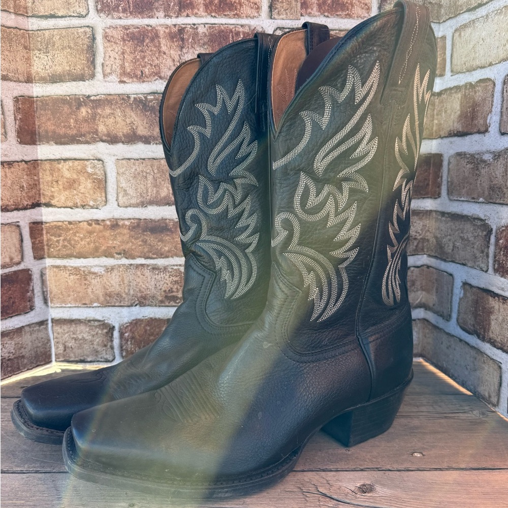men’s ariat Black and Gray Western Boots